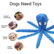 Load image into Gallery viewer, 【30% Off + Free Gift】Octopus Squeaky Toy for Dog Plush Dog Chew Toy